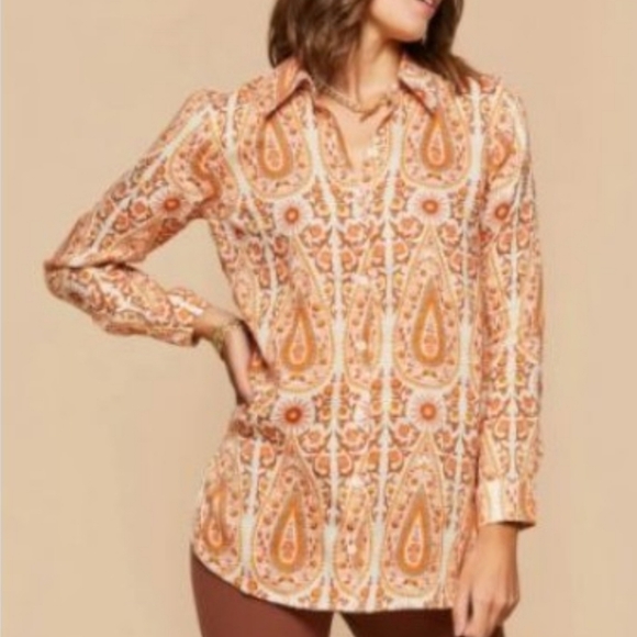 Spartina 449 Tops - Spartina Ada Linen‎ House Blouse Small